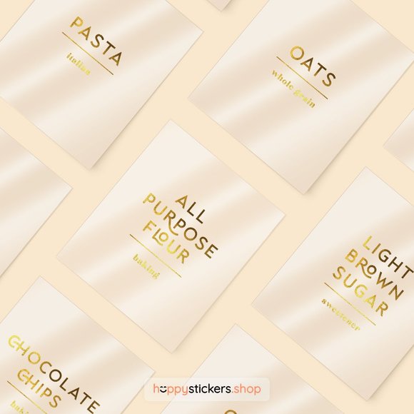 36 Labels • Glorich Minimalist Pantry for Kitchen Storage • Organization Labels - Picture 15 of 17